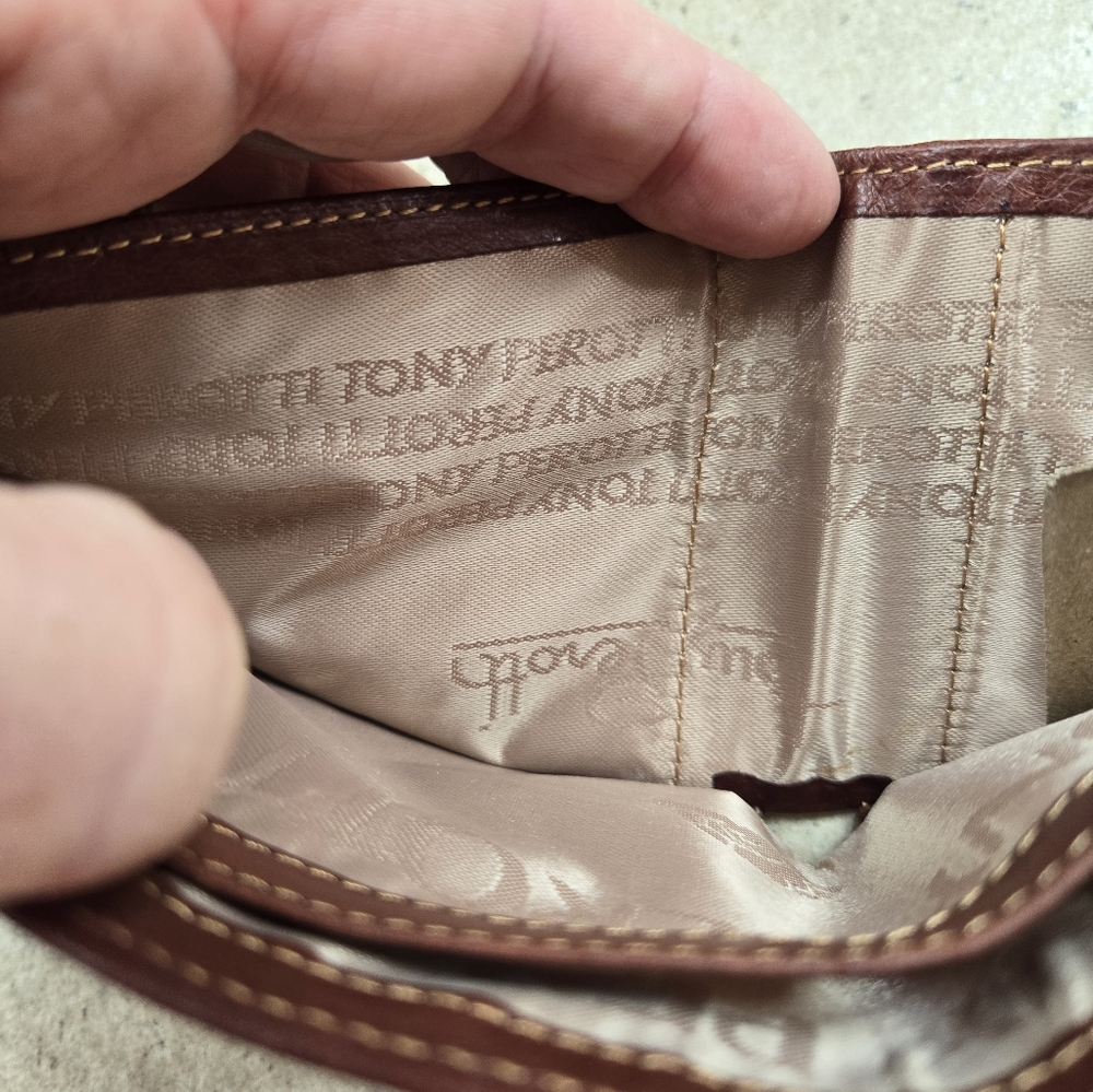 Tony Peroth Wallet Leather Italy Quality Dad Gift Brown RFID - Picture 8 of 13